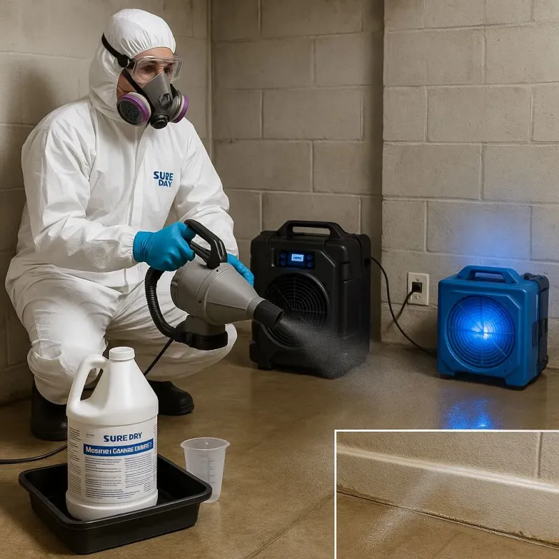Sanitization and Odor Removal process in Groton, MA